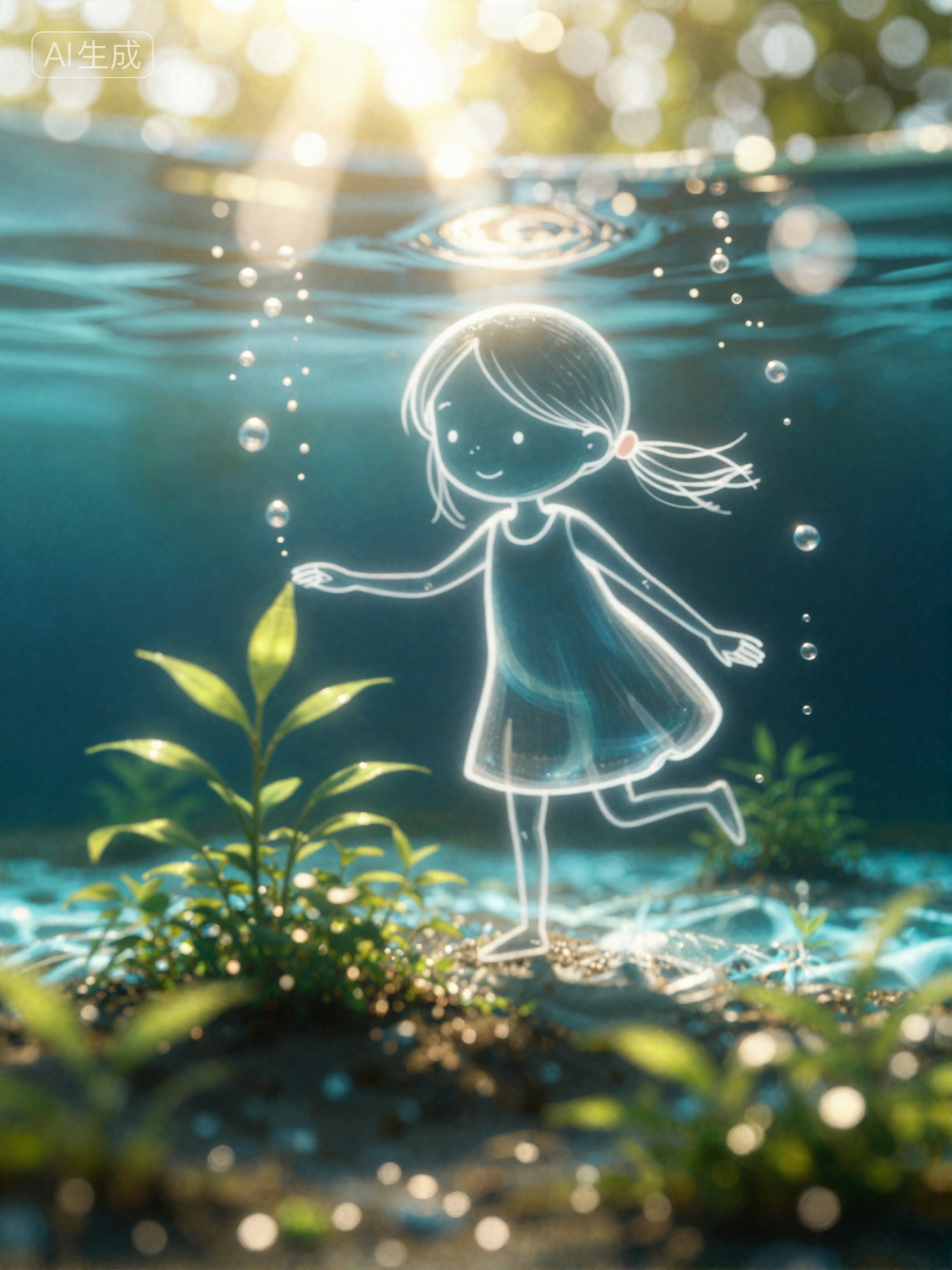 Digital Painting Media,Girl,LoRA,